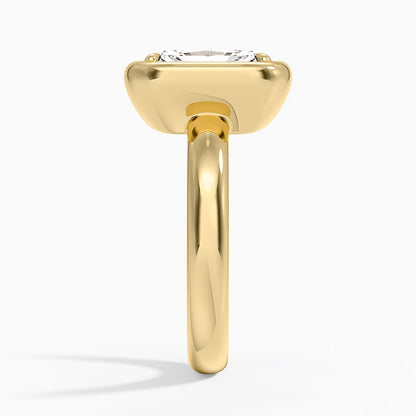Andrea Bezel Prong Ring - Radiant Cut Center Stone