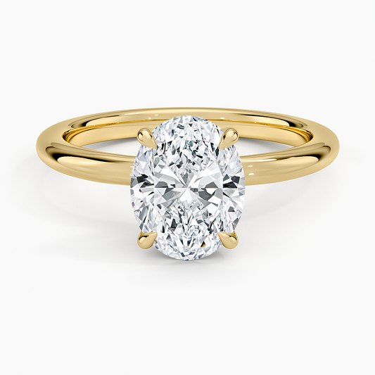 Manon Solitaire Ring - Oval Center Stone