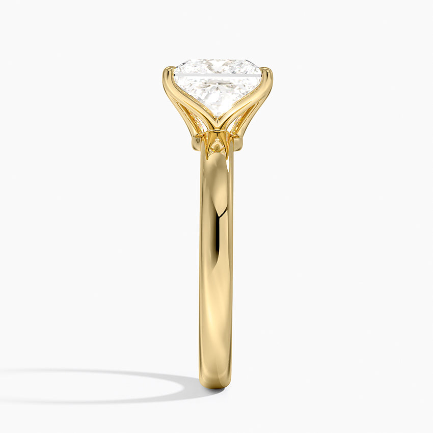 Elodie 2.5mm Solitaire Ring - Princess Cut Center Stone