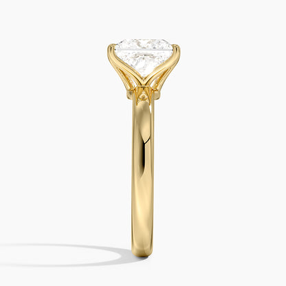 Elodie 2.5mm Solitaire Ring - Princess Cut Center Stone
