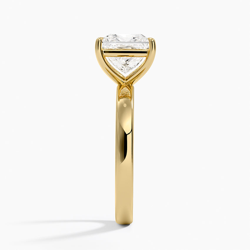 Fairmined Perfect Fit Solitaire 2.5mm Ring - Princess Cut Center Stone