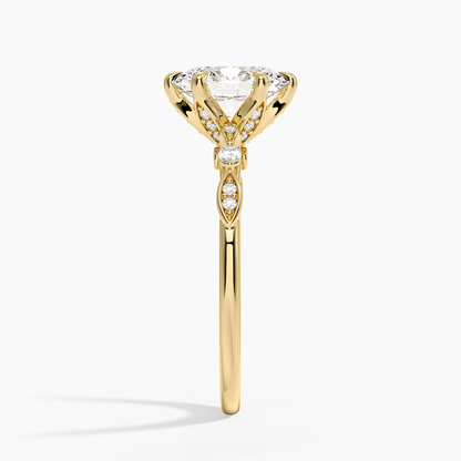 Rochelle Diamond Ring - Oval Center Stone