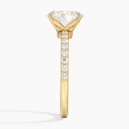 Luxe Elodie Diamond Ring (1/4 ct. tw.) - Oval Cut Center Stone