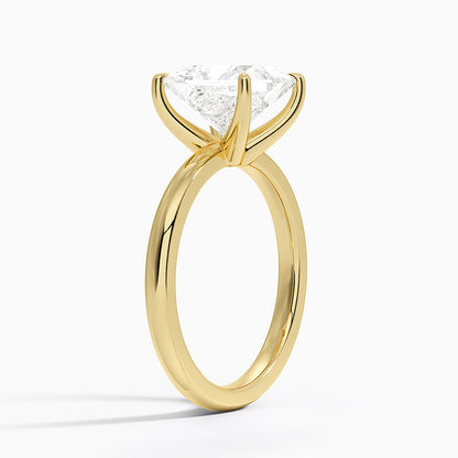 Fairmined 2mm Solitaire Ring - Princess Cut Center Stone
