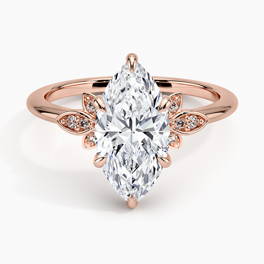 Fiore Diamond Ring - Marquise Center Stone