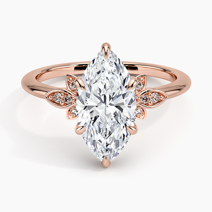 Fiore Diamond Ring - Marquise Center Stone