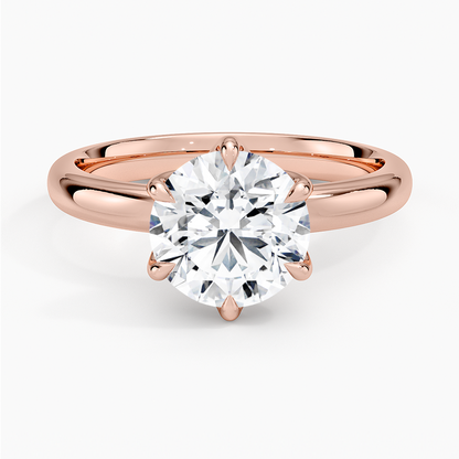 Esme 2.5mm Solitaire Ring - Round Center Stone