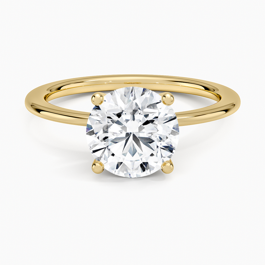 Aimee Solitaire Ring - Round Center Stone