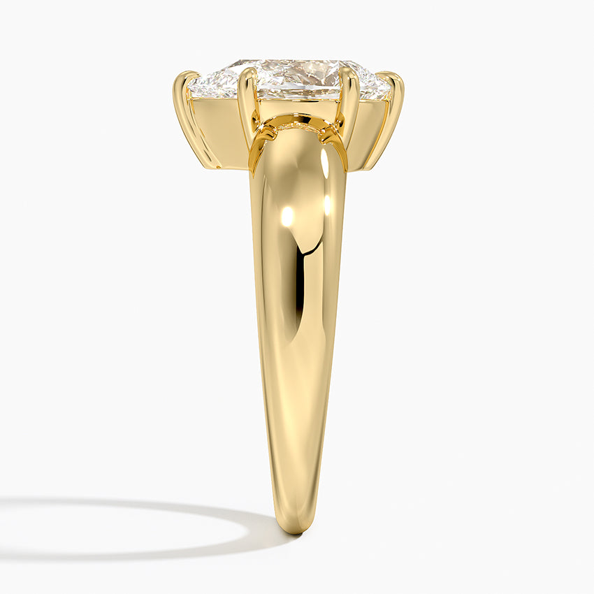 Adrian Solitaire Ring - Pear Cut Center Stone