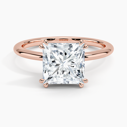 Aveline Solitaire Ring - Princess Cut Center Stone