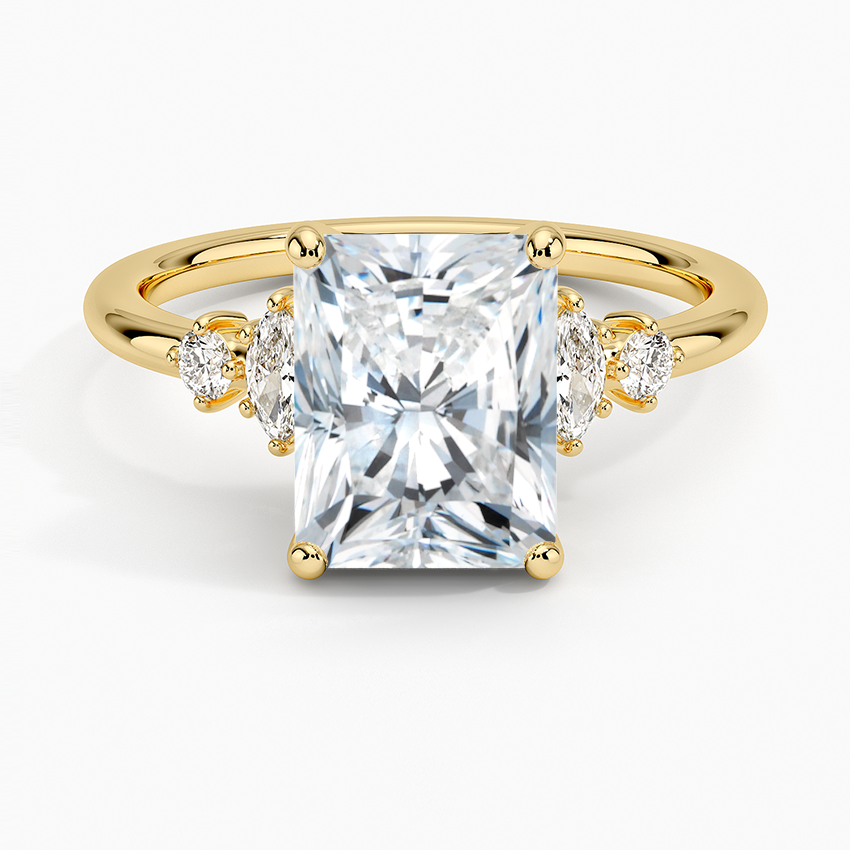 Miroir Diamond Ring - Radiant Cut Center Stone