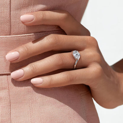 Silhouette Solitaire Ring