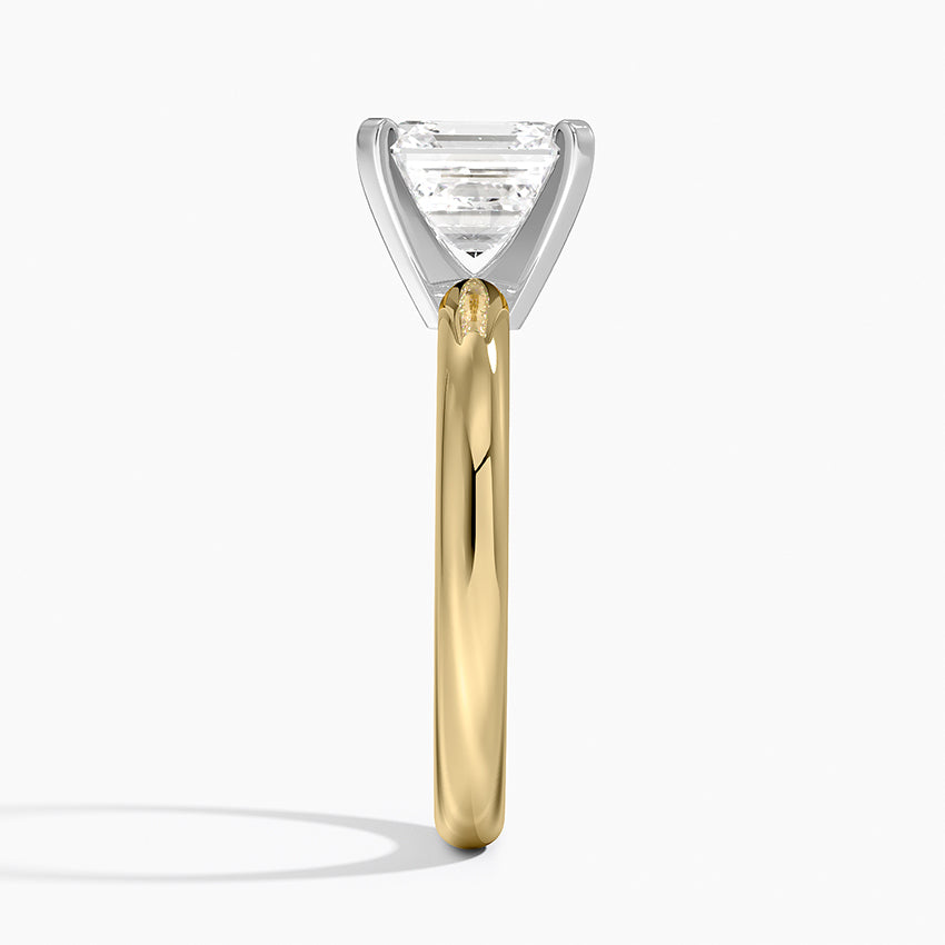 Comfort Fit 2.5mm Ring - Asscher Cut Center Stone