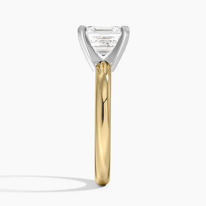 Comfort Fit 2.5mm Ring - Asscher Cut Center Stone