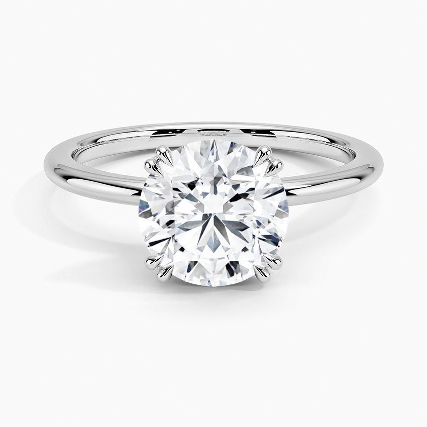 Aveline Solitaire Ring - Round Center Stone