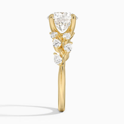 Amaranta Diamond Ring (1/2 ct. tw.) - Round Cut Center Stone