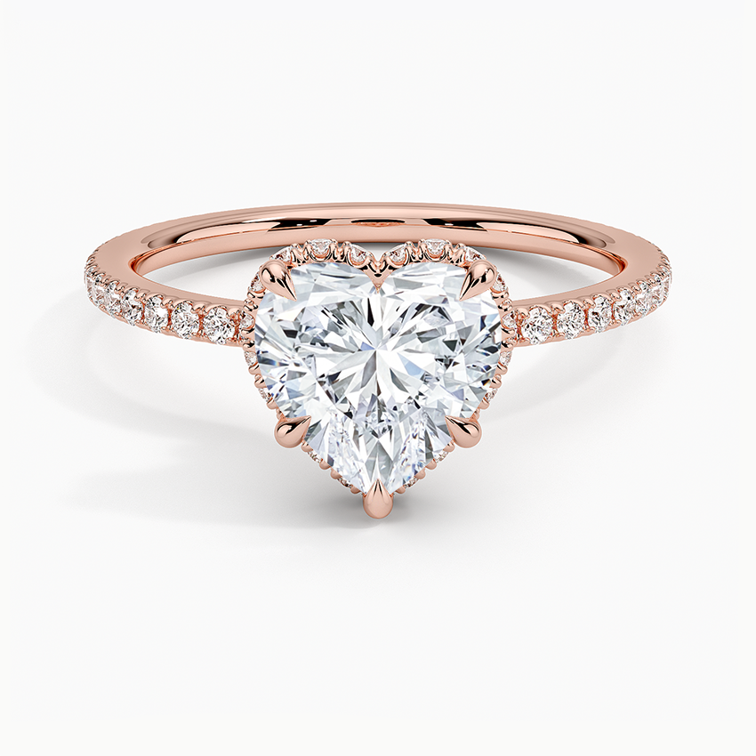 Gala Diamond Ring - Heart Center Stone
