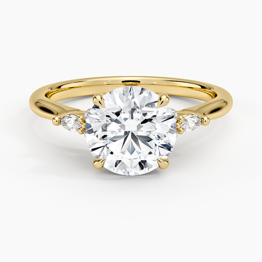 Nadia Perfect Fit Diamond Ring - Round Center Stone