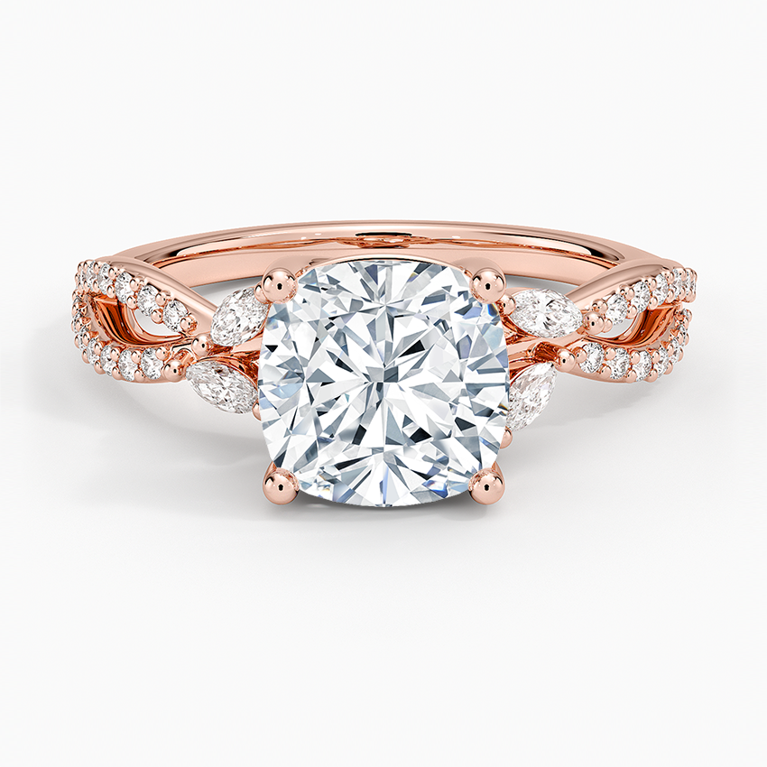 Luxe Willow Diamond Ring (1/4 ct. tw.) - Cushion Cut Center Stone