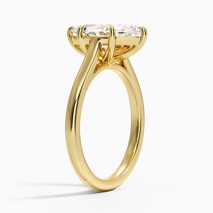 2mm Provence Solitaire Ring - Marquise Center Stone