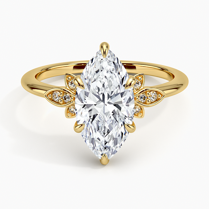 Fiore Diamond Ring - Marquise Center Stone