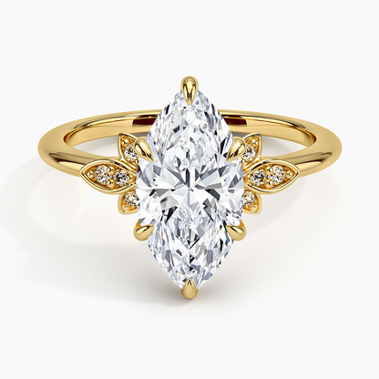 Fiore Diamond Ring - Marquise Center Stone