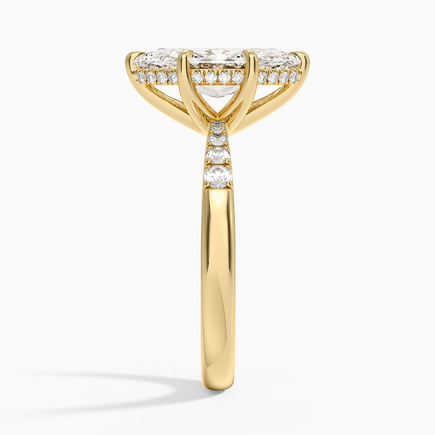 Bella Hidden Halo Diamond Ring (1/5 ct. tw.) - Marquise Center Stone