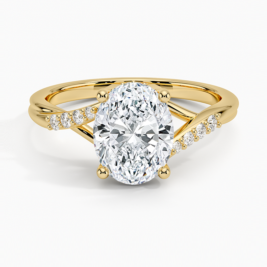 Chamise Hidden Halo Diamond Ring - Oval Center Stone