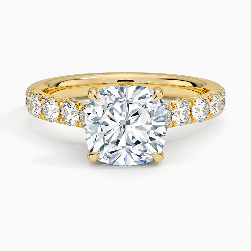 Anthology Half Coverage Diamond Ring (1/2 ct. tw.) - Cushion Cut Center Stone