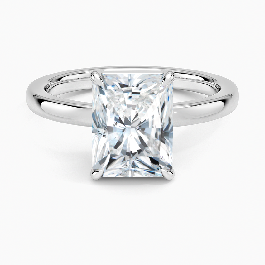 Dara Low-Profile Solitaire Ring - Radiant Cut Center Stone