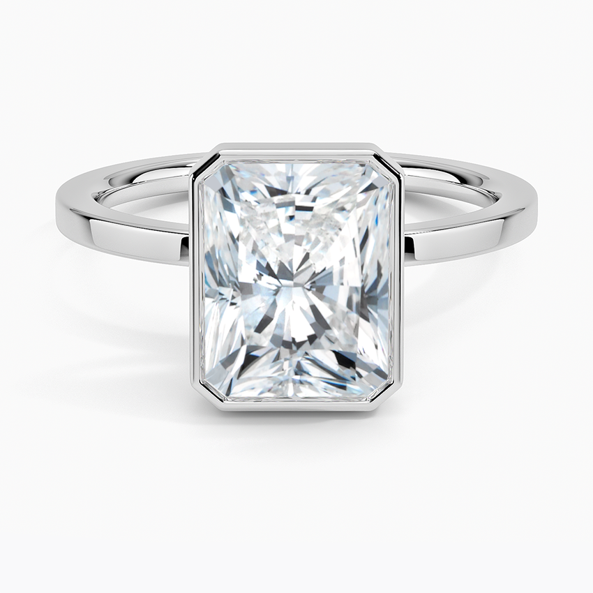 Noemi Bezel Ring - Radiant Cut Center Stone