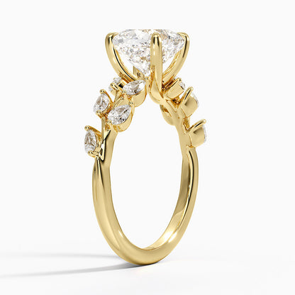 Amaranta Diamond Ring (1/2 ct. tw.) - Cushion Cut Center Stone