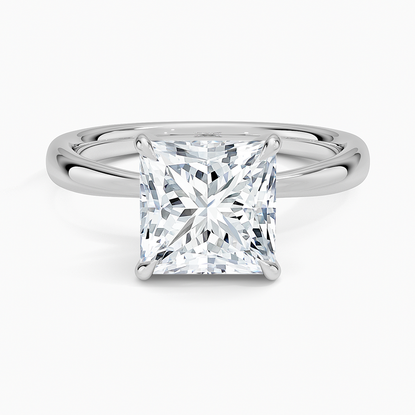 Freesia 2.7mm Solitaire Ring - Princess Cut Center Stone