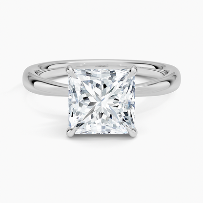 Freesia 2.7mm Solitaire Ring - Princess Cut Center Stone