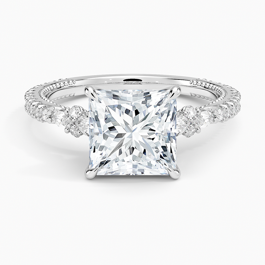 Primrose Diamond Ring - Princess Cut Center Stone