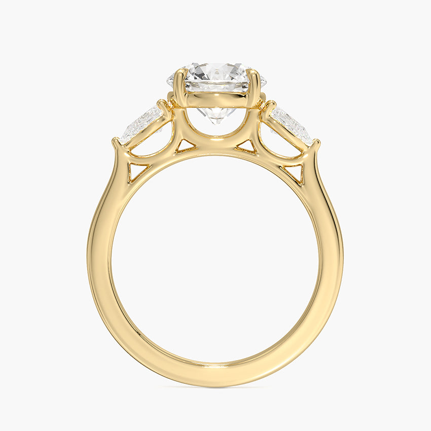 Opera Perfect Fit Diamond Ring - Round Center Stone