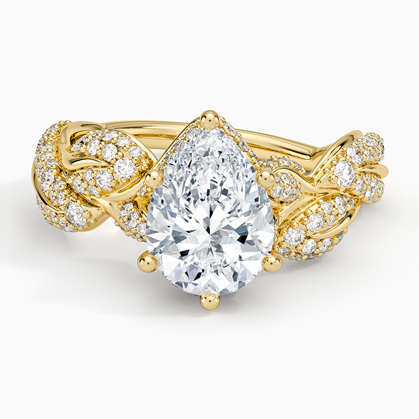 Olivia Diamond Ring (1 ct. tw.) - Pear Center Stone