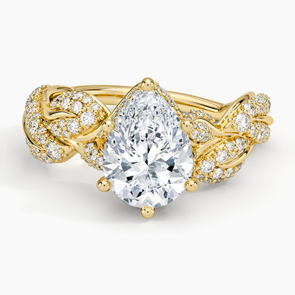 Olivia Diamond Ring (1 ct. tw.) - Pear Center Stone