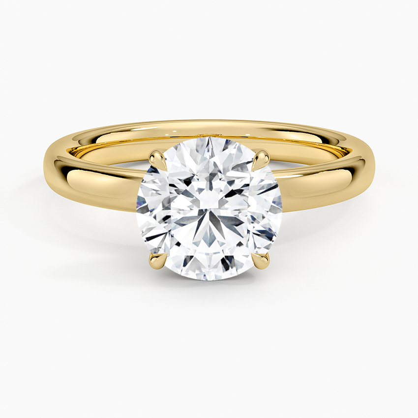 Elodie 2.5mm Solitaire Ring - Round Center Stone