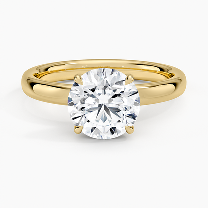 Elodie 2.5mm Solitaire Ring - Round Center Stone