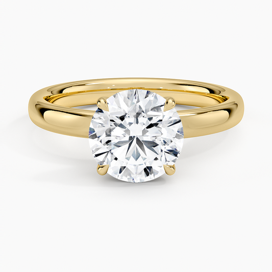 Elodie 2.5mm Solitaire Ring - Round Center Stone