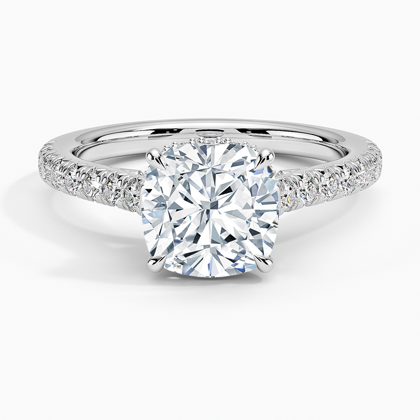 Chantal Diamond Ring - Cushion Cut Center Stone