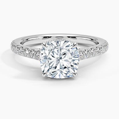 Chantal Diamond Ring - Cushion Cut Center Stone