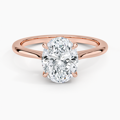 Elle Solitaire Ring - Oval Center Stone