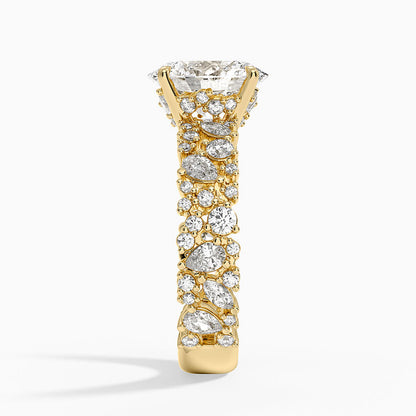 Glacé Diamond Ring (3/4 ct. tw.) - Oval Cut Center Stone
