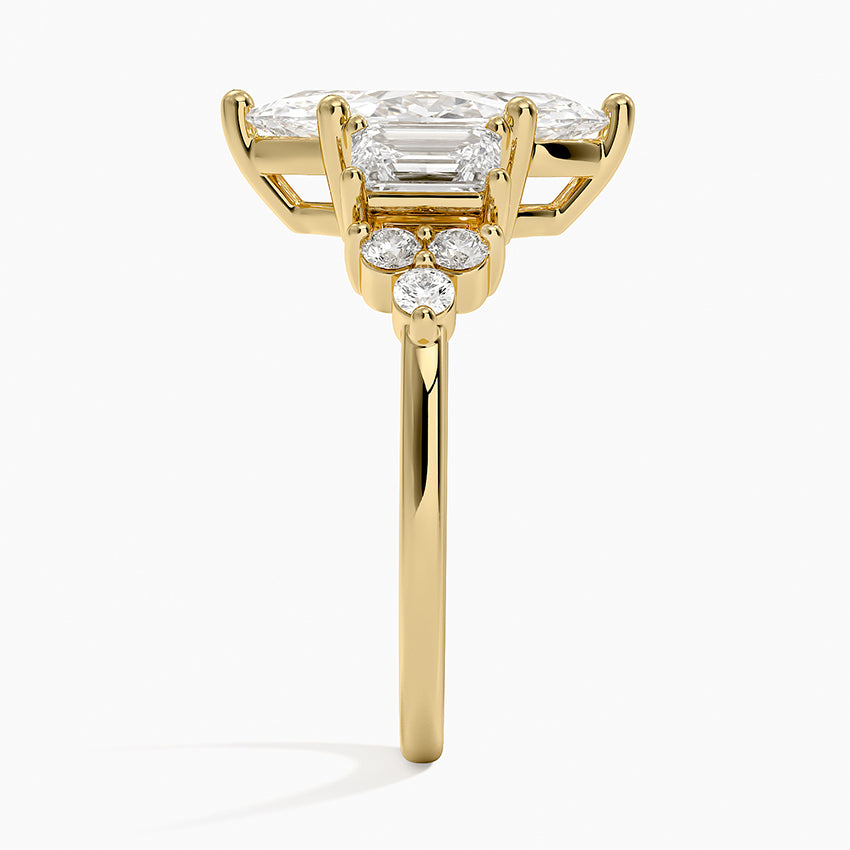 Sabine Cluster Diamond Ring (1 ct. tw.) - Marquise Center Stone