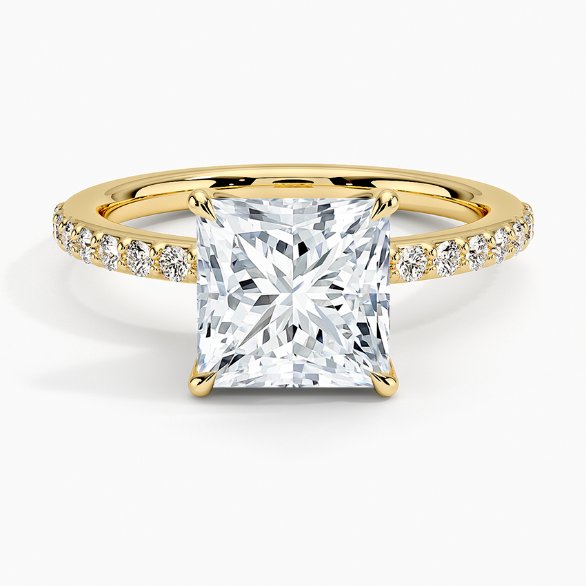 Luxe Elodie Diamond Ring (1/4 ct. tw.) - Princess Cut Center Stone
