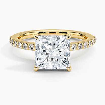 Luxe Elodie Diamond Ring (1/4 ct. tw.) - Princess Cut Center Stone