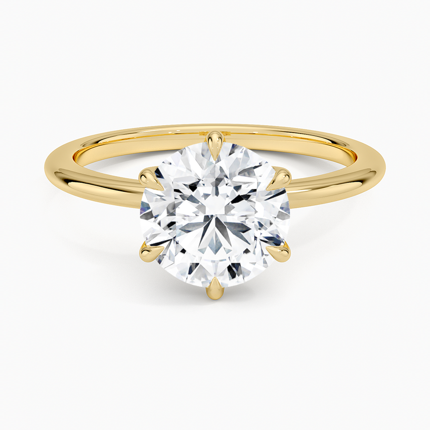 Petite Esme 1.5mm Ring - Round Center Stone