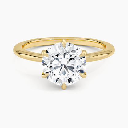 Petite Esme 1.5mm Ring - Round Center Stone